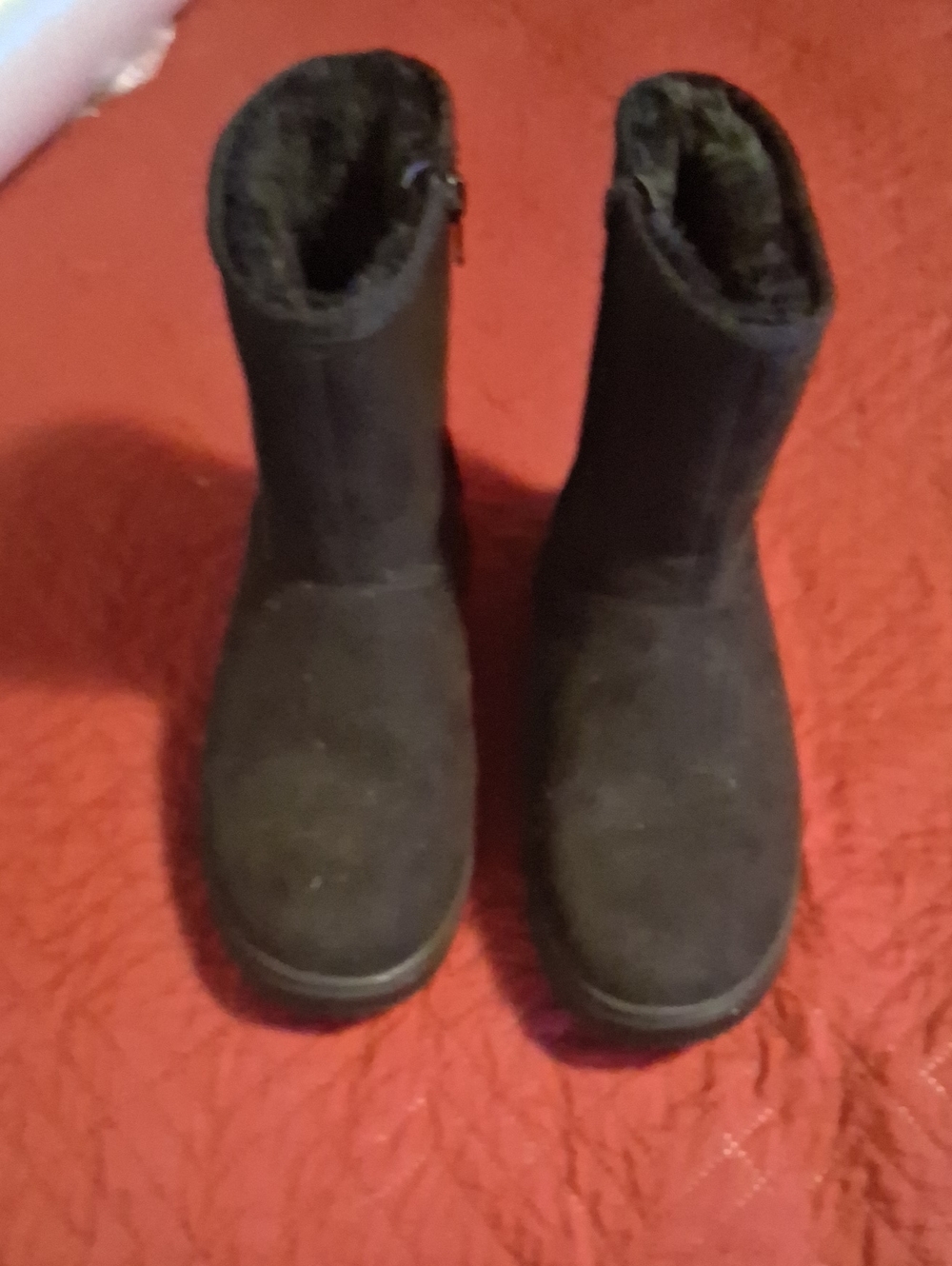 Cat and Jack Black Zipper Boots